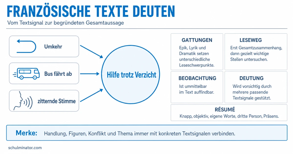 Literarische Texte auf Französisch verstehen