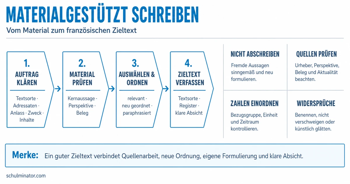 Materialgestütztes Schreiben auf Französisch