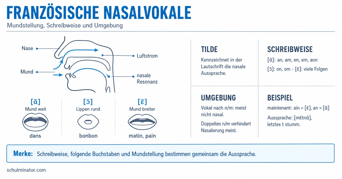 Französische Nasalvokale erkennen und aussprechen