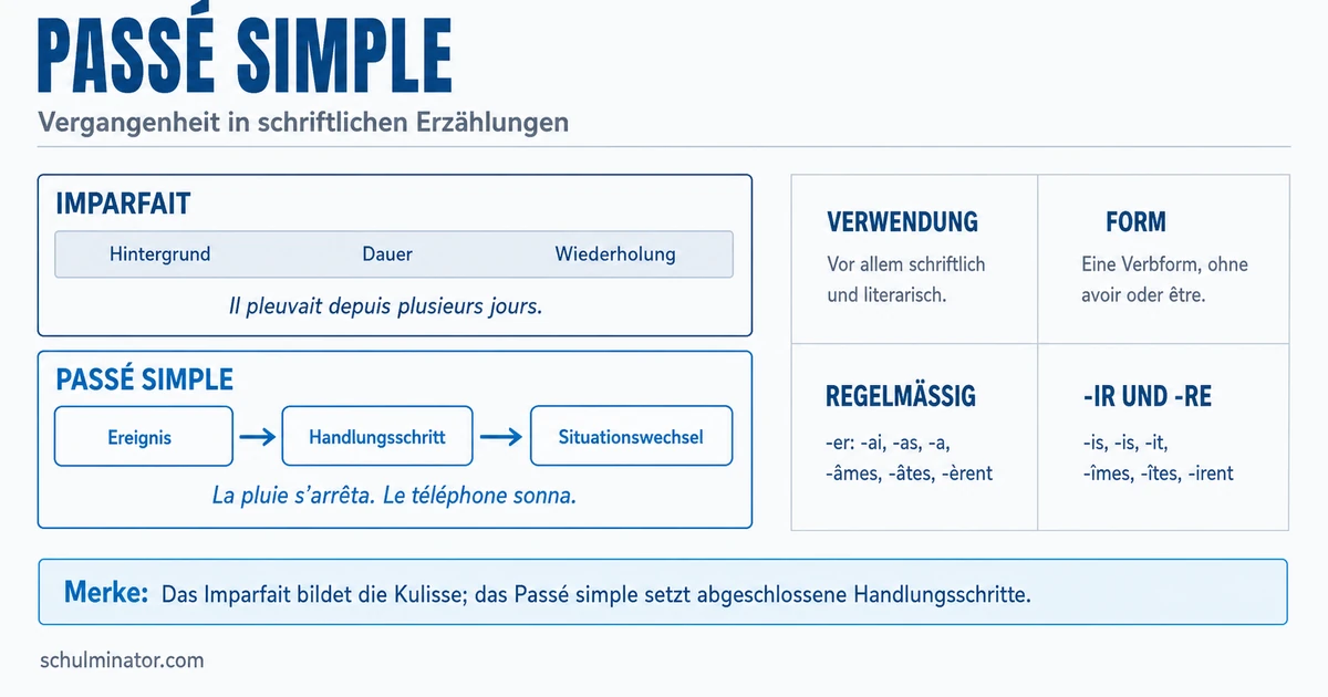 Passé simple: Bildung, Gebrauch und Erkennen