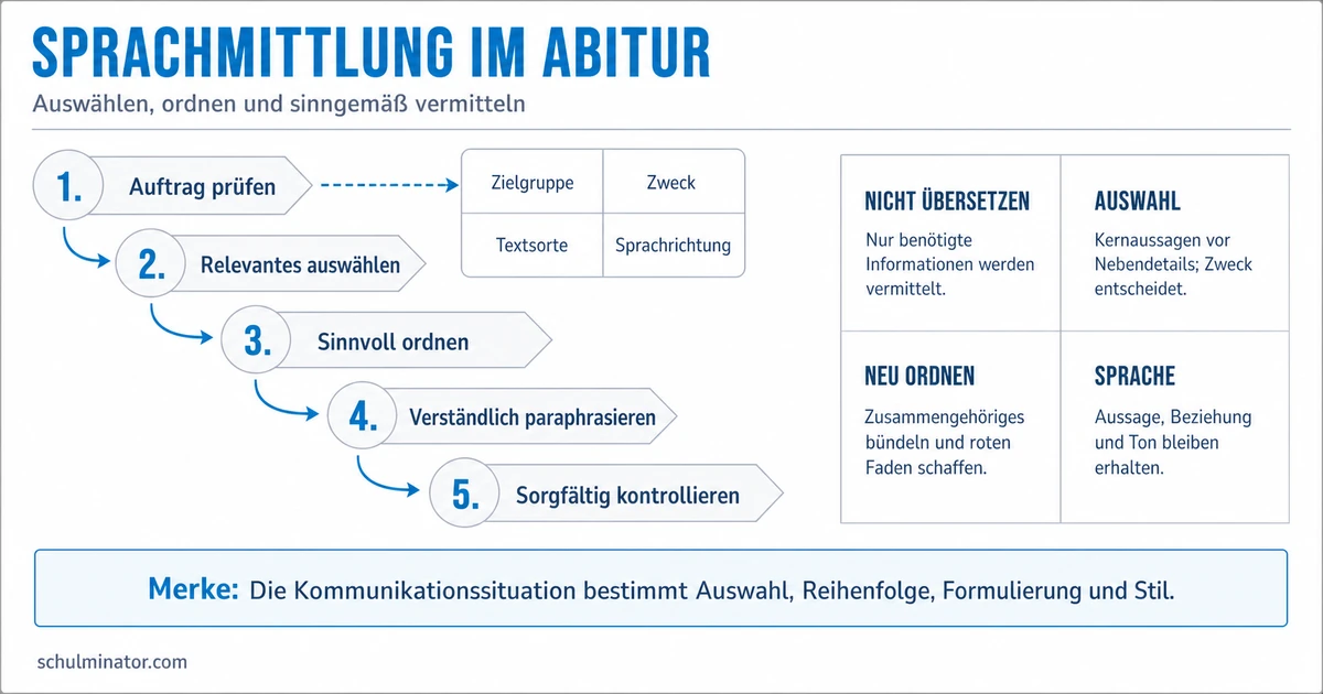 Sprachmittlung Französisch im Abitur: Methode