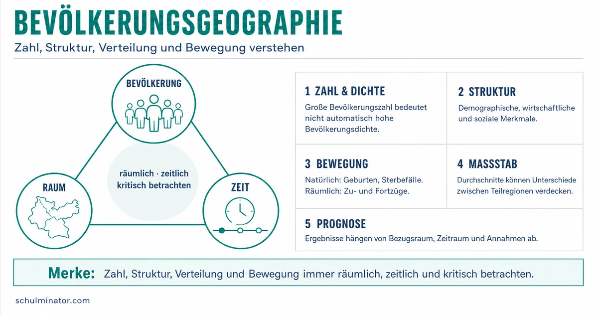 Bevölkerungsgeographie: Themen und Methoden