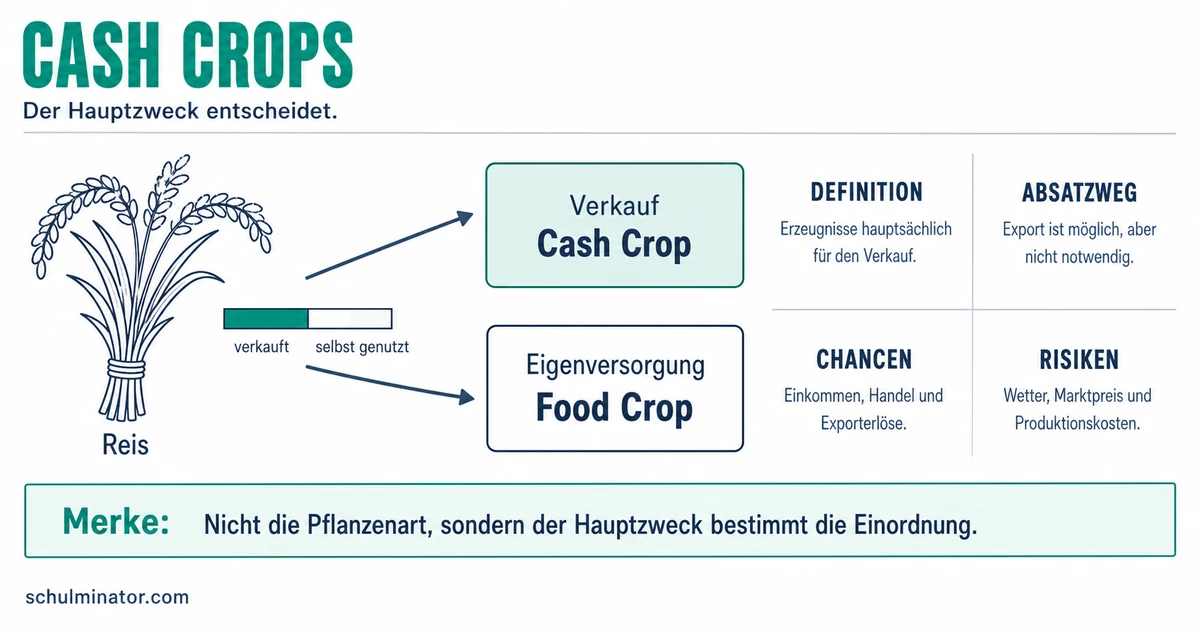 Cash Crops: Merkmale, Chancen und Folgen