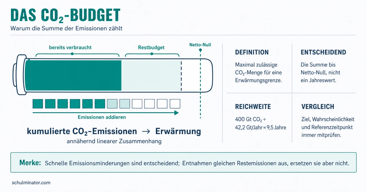 CO₂-Budget verstehen und Angaben vergleichen