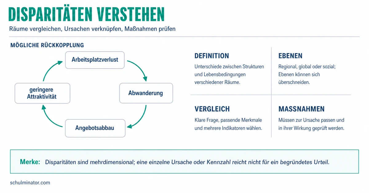 Disparitäten: räumliche Unterschiede verstehen