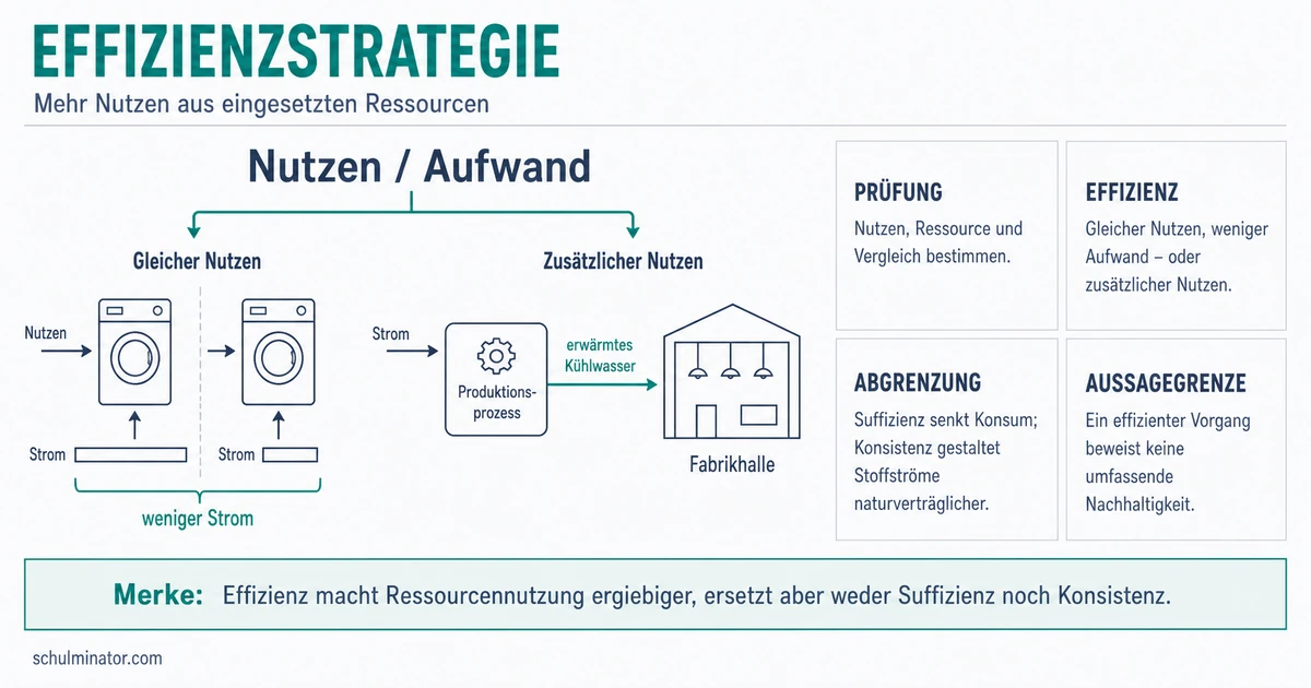 Effizienzstrategie: Ressourcen besser nutzen