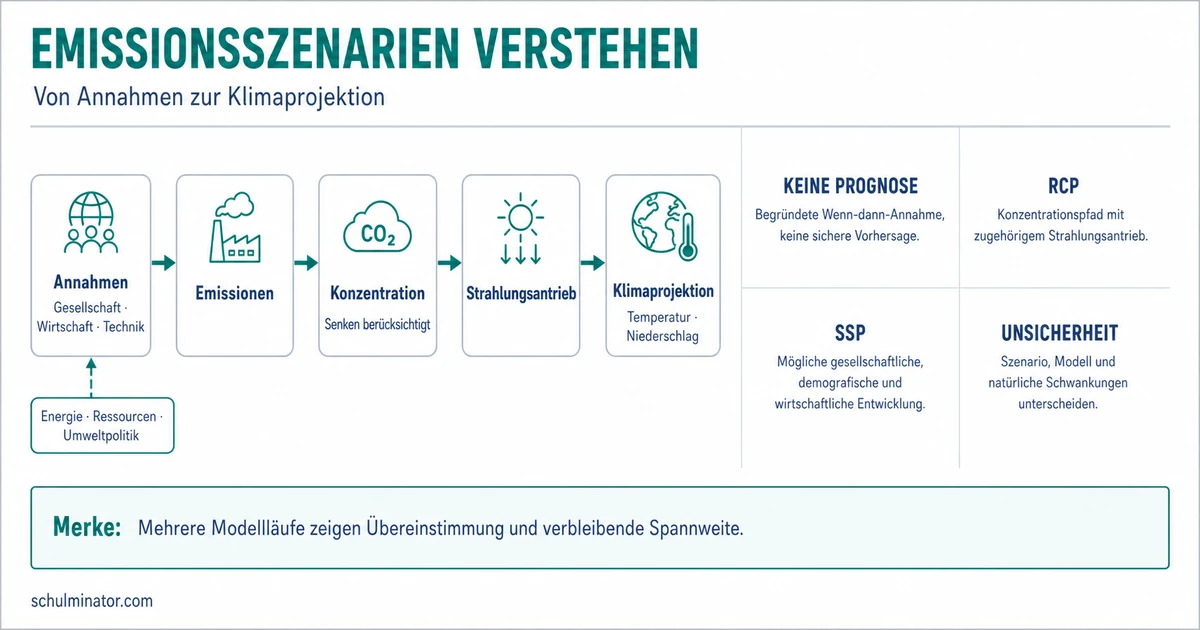 Emissionsszenario: Klimaprojektionen verstehen