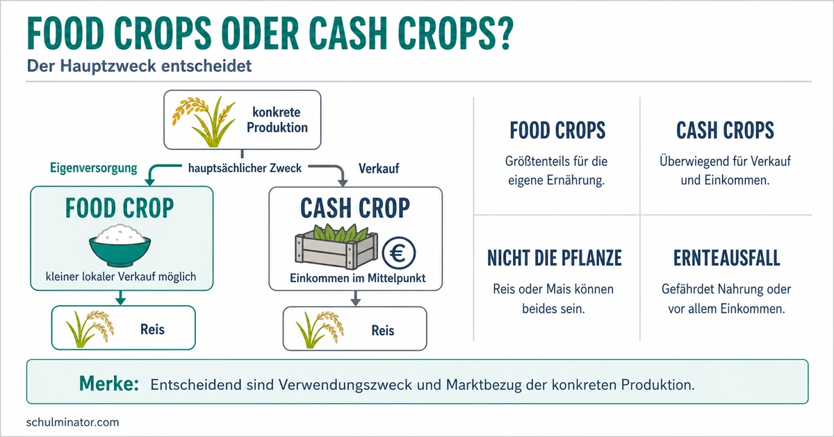 Food Crops: Bedeutung, Beispiele und Abgrenzung