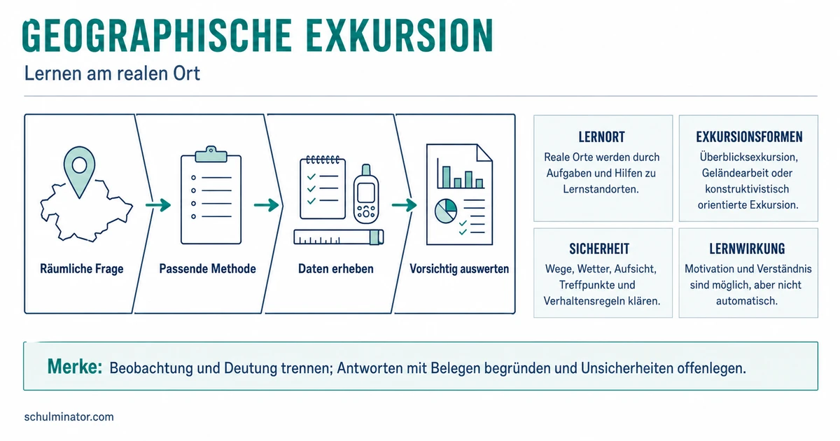 Geographische Exkursion: planen und auswerten