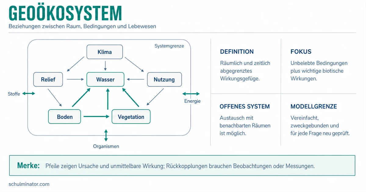 Geoökosystem: Geofaktoren und Wirkungen verstehen