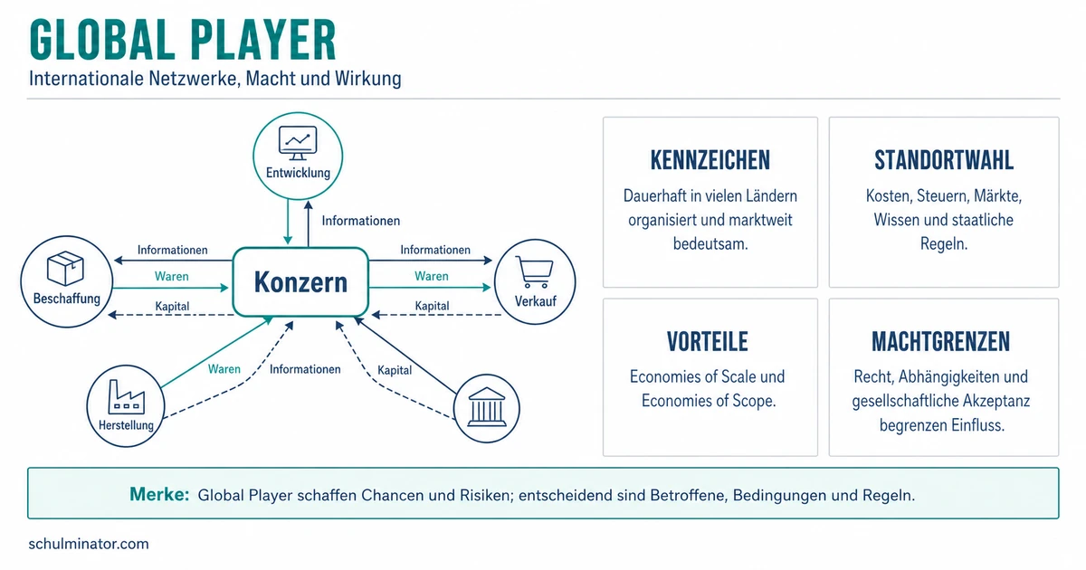 Global Player: Merkmale, Macht und Folgen