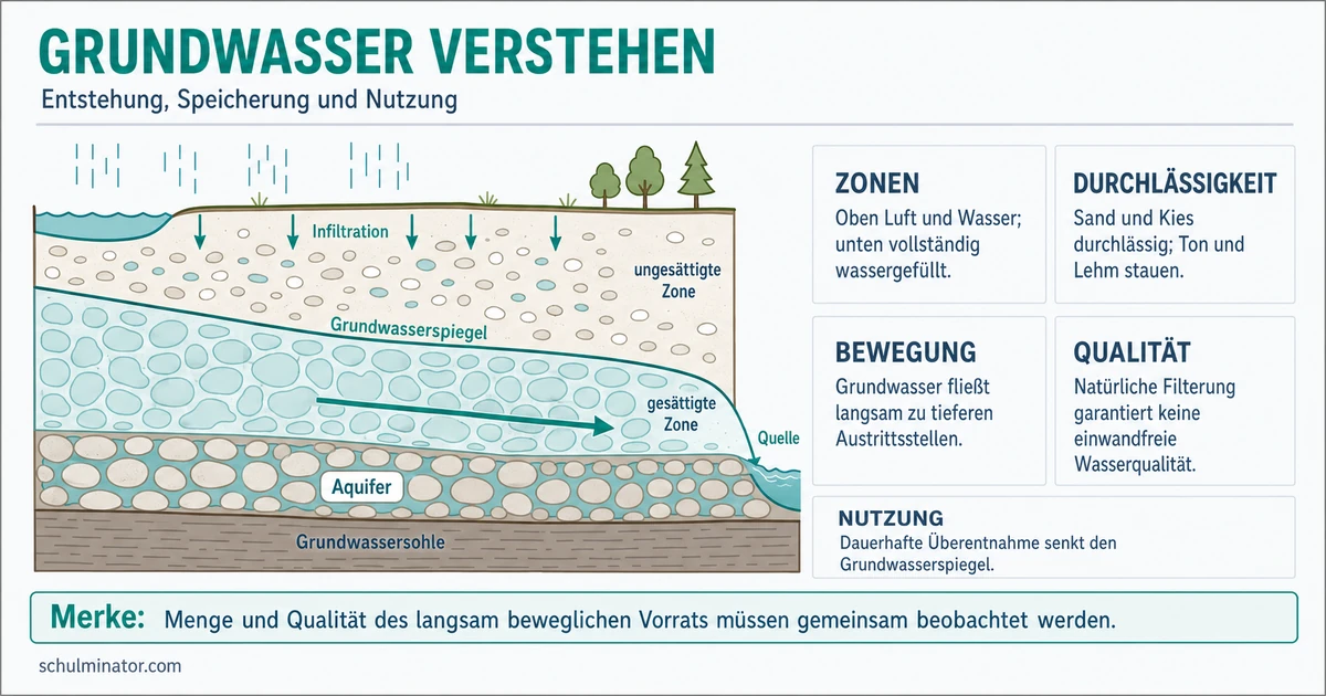 Grundwasser: Entstehung, Nutzung und Schutz