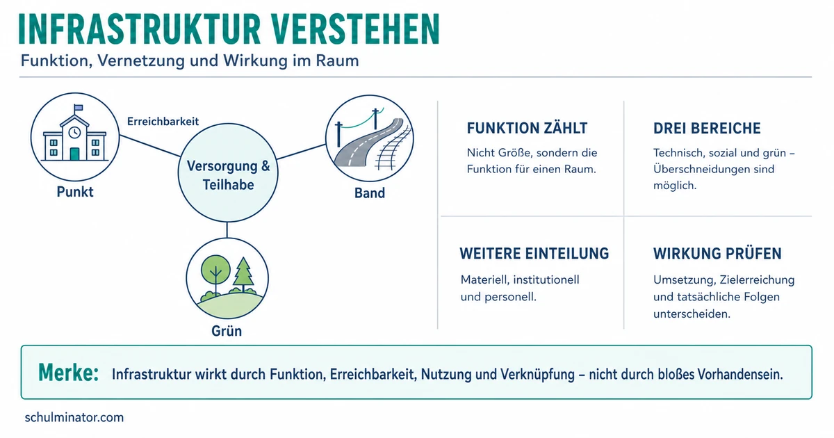 Infrastruktur: Arten, Wirkung und Raumplanung