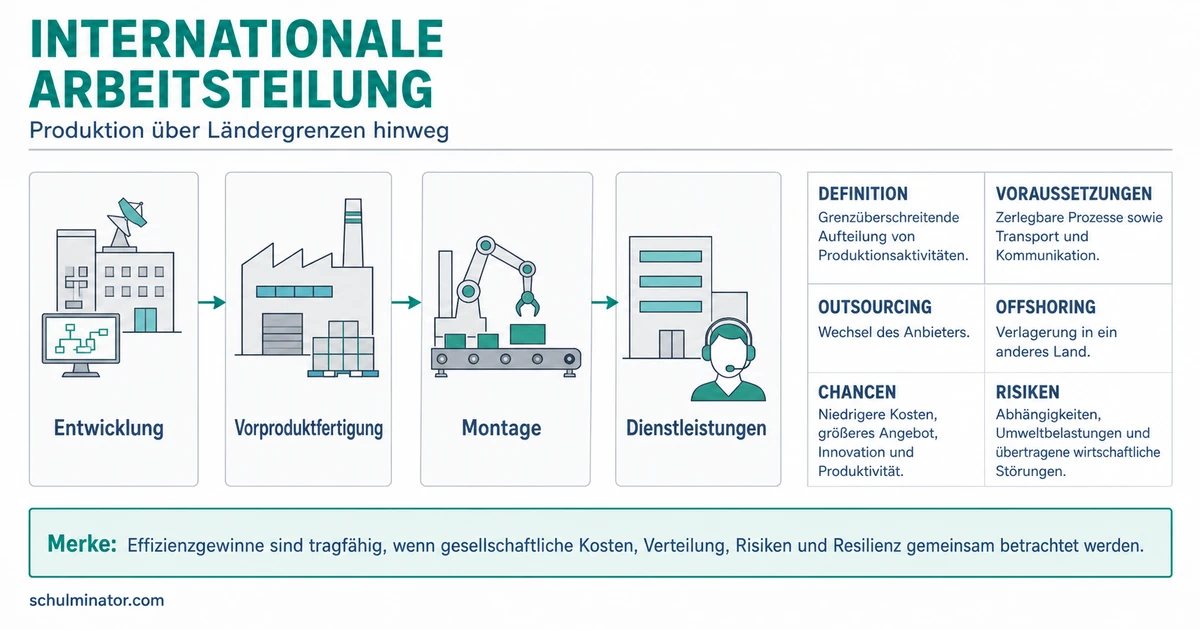 Internationale Arbeitsteilung: Chancen und Risiken