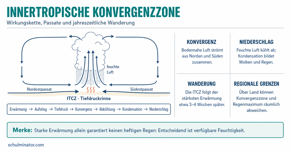 ITCZ: Entstehung, Passate und Regen erklärt
