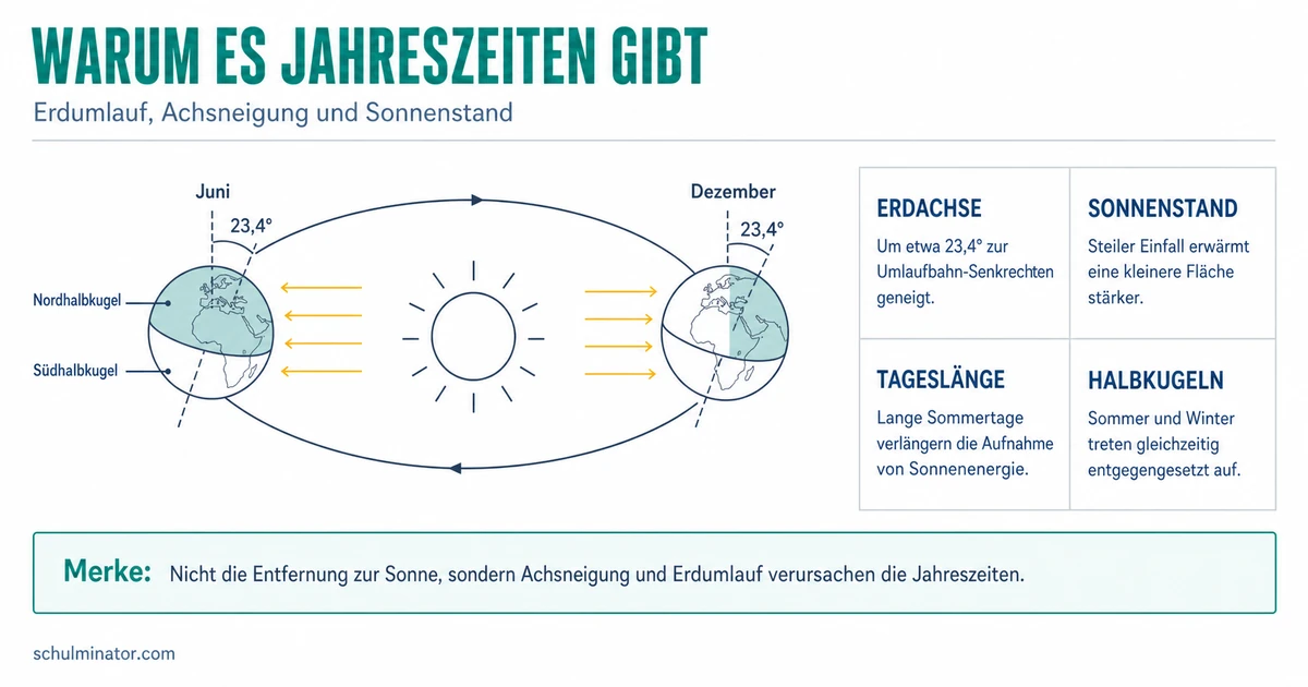 Jahreszeiten: Entstehung einfach erklärt