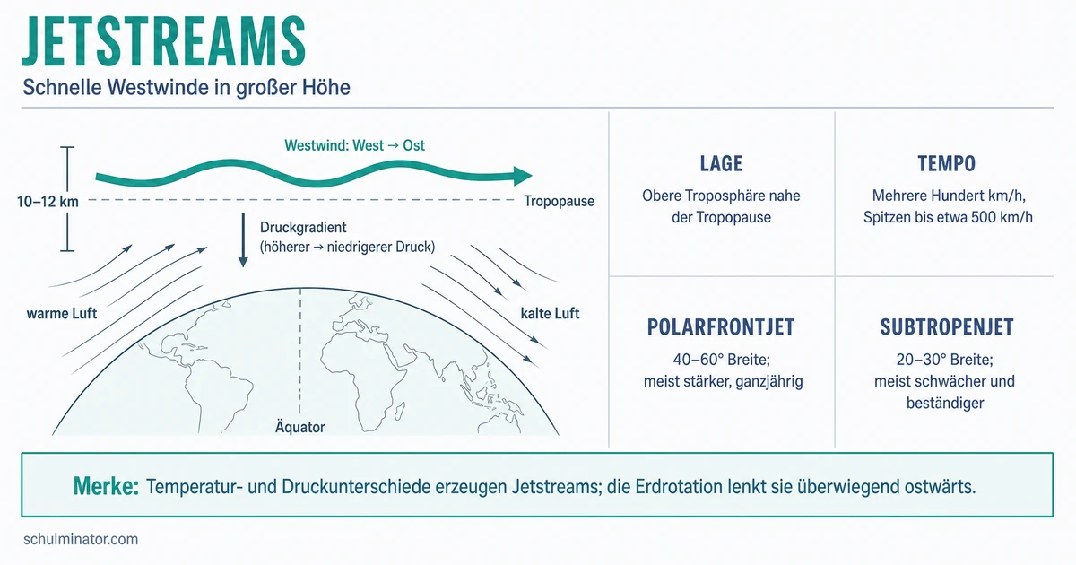 Jetstream: Entstehung, Arten und Wetterwirkung