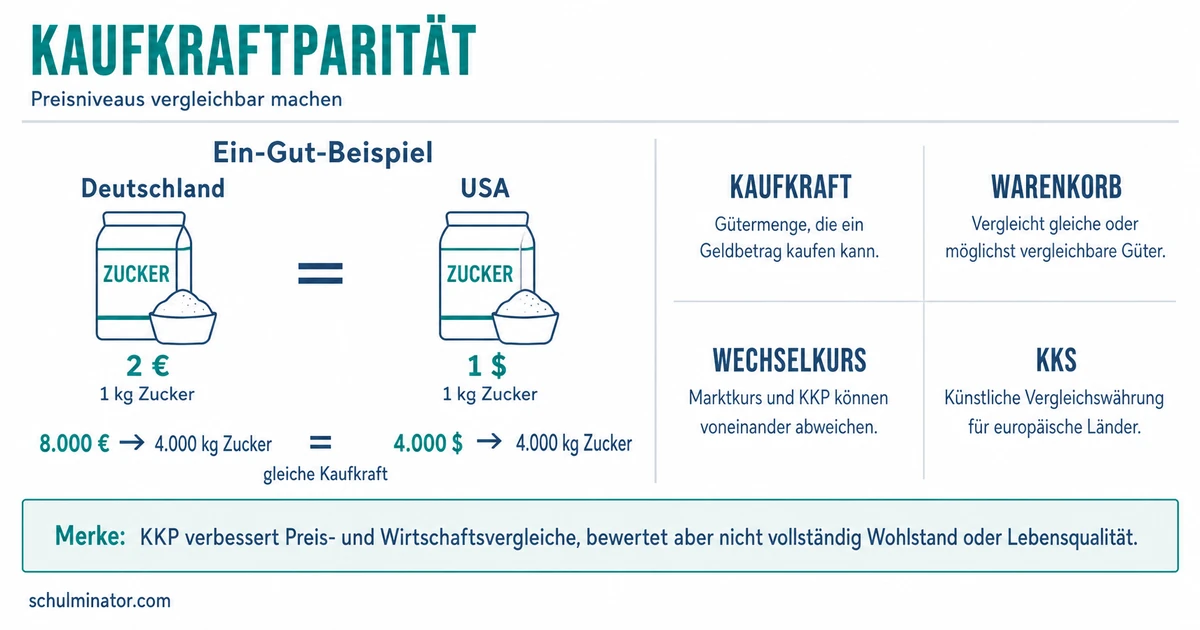 Kaufkraftparität einfach erklärt und berechnet