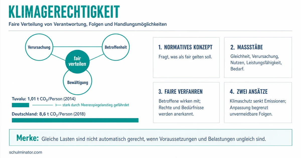 Klimagerechtigkeit: Prinzipien einfach erklärt