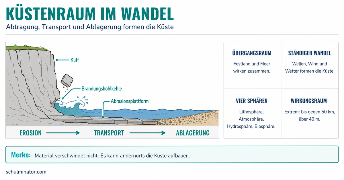 Küstenraum: Entstehung und Küstenformen erklärt