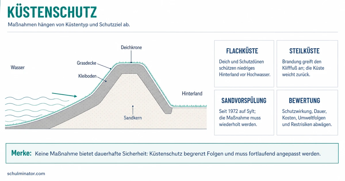 Küstenschutz: Maßnahmen, Wirkung und Folgen