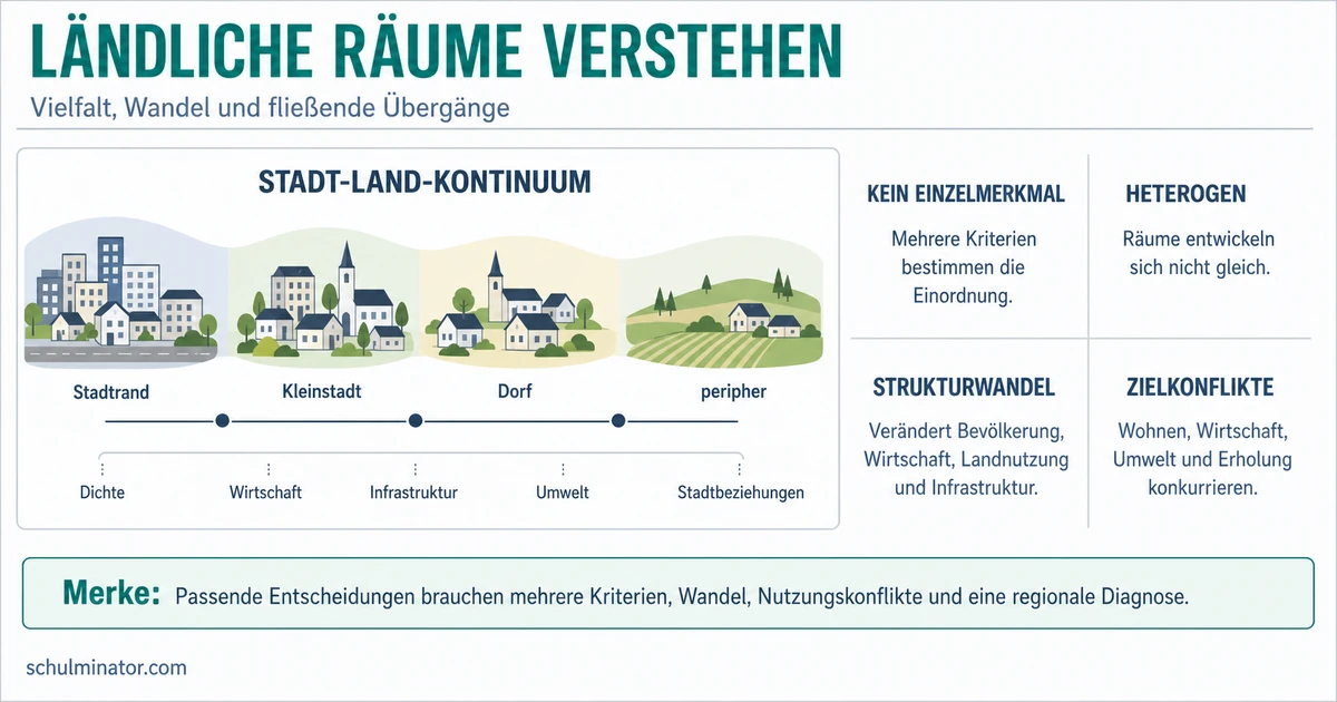 Ländlicher Raum: Merkmale, Wandel und Vielfalt