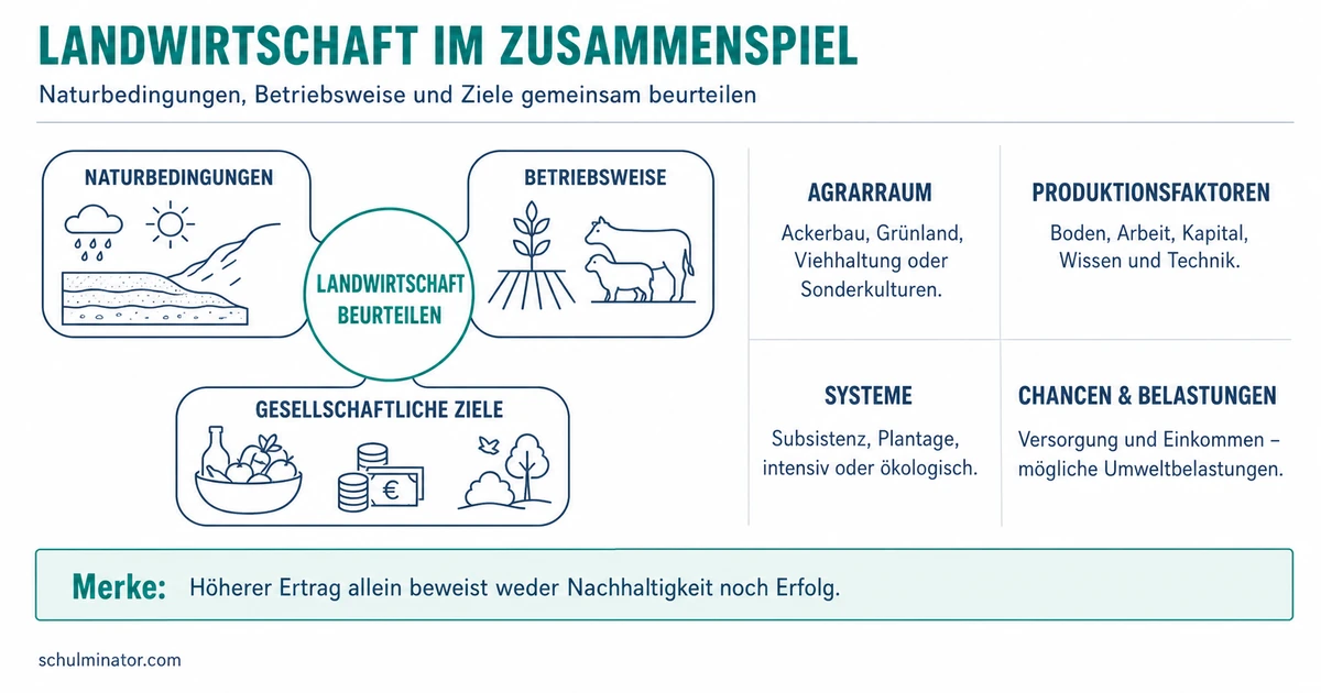 Landwirtschaft: Systeme, Folgen und Nachhaltigkeit