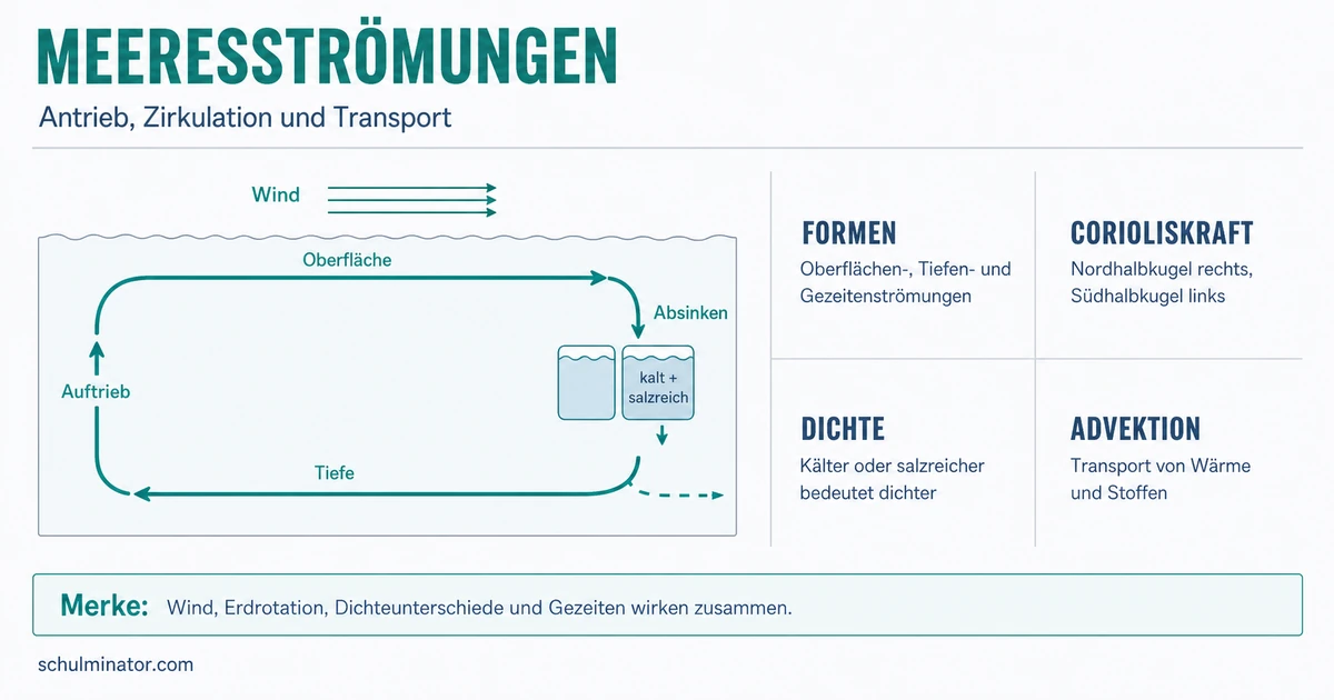 Meeresströmungen: Antrieb, Arten und Wirkung