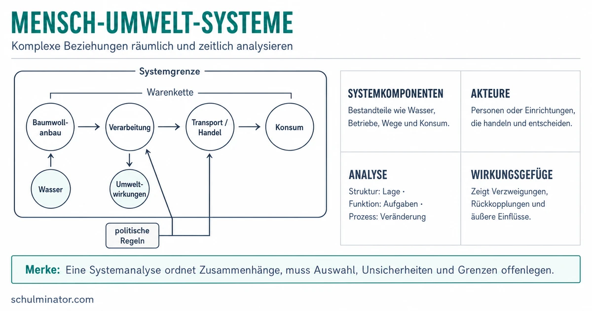 Mensch-Umwelt-System einfach analysieren