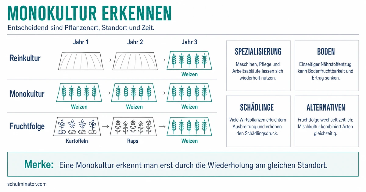 Monokultur: Merkmale, Folgen und Alternativen