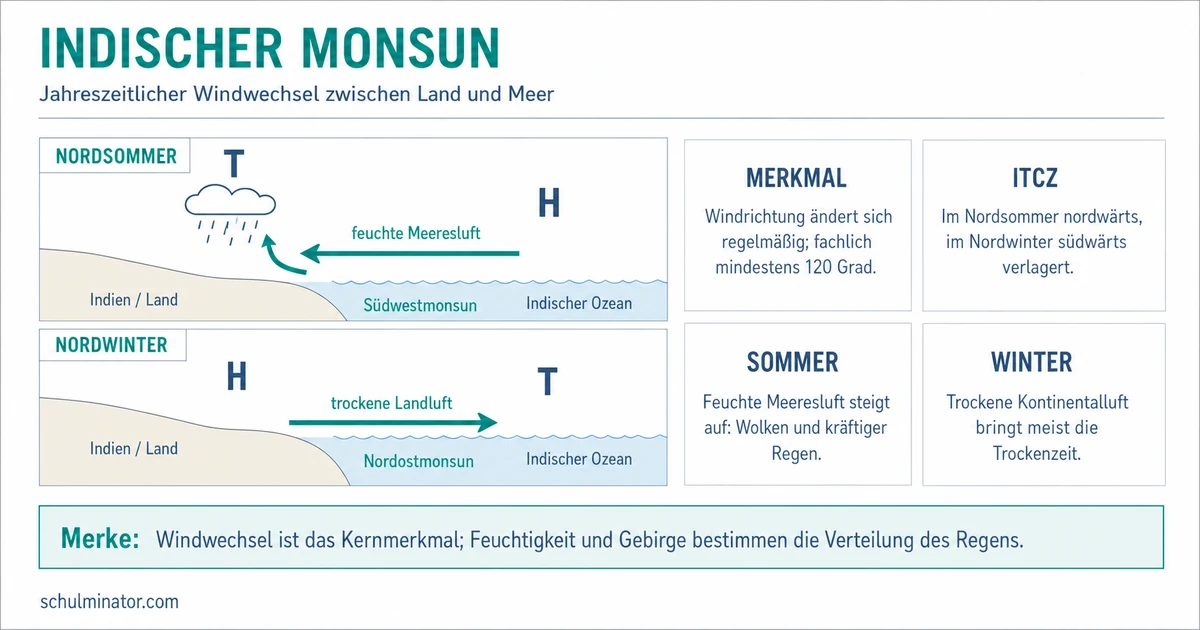 Monsun: Entstehung, Jahreszeiten und Folgen