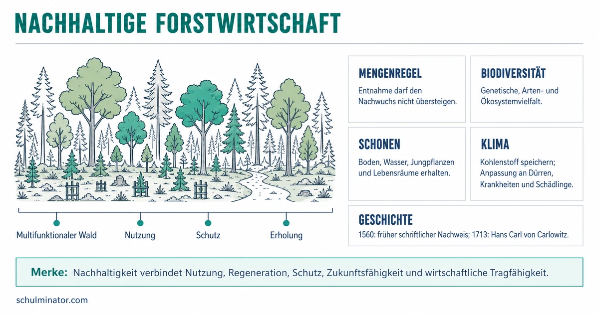 Nachhaltige Forstwirtschaft einfach erklärt