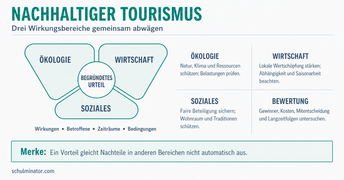 Nachhaltiger Tourismus: Folgen richtig beurteilen