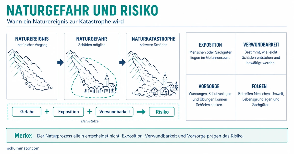 Naturkatastrophe: Risiko, Folgen und Vorsorge
