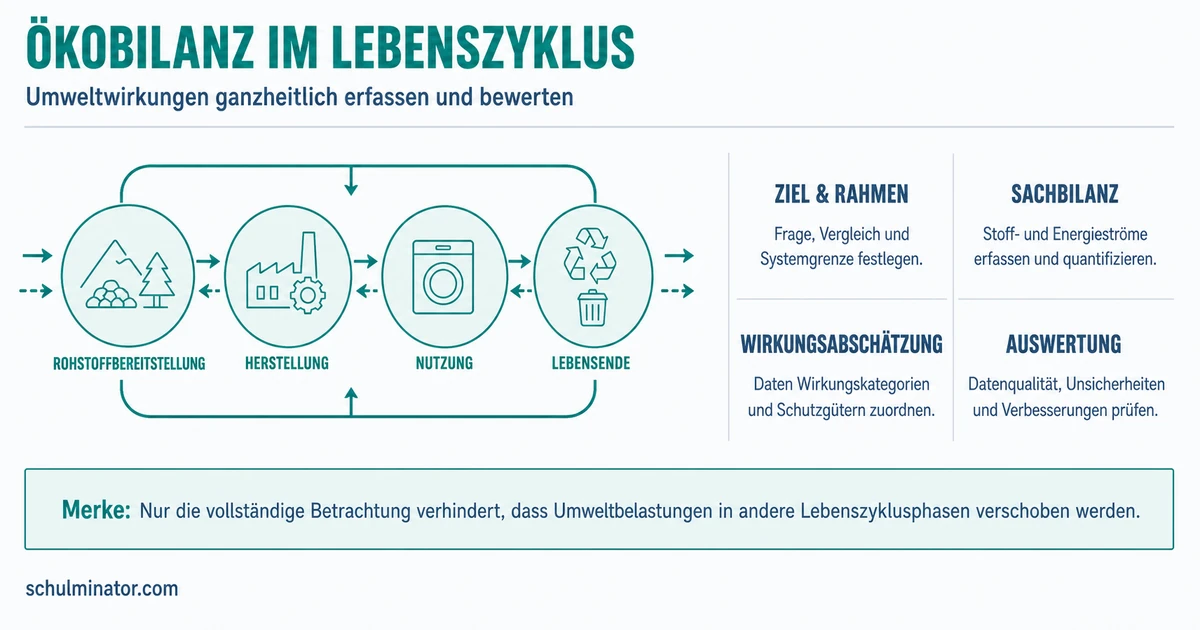 Ökobilanz: Lebenszyklen untersuchen und bewerten