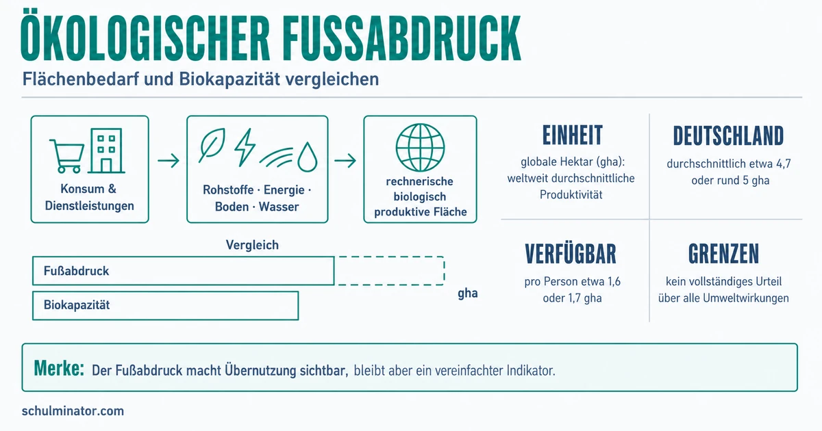 Ökologischer Fußabdruck einfach erklärt