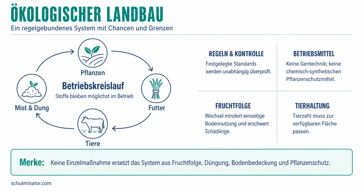 Ökologischer Landbau: Prinzipien und Vergleich