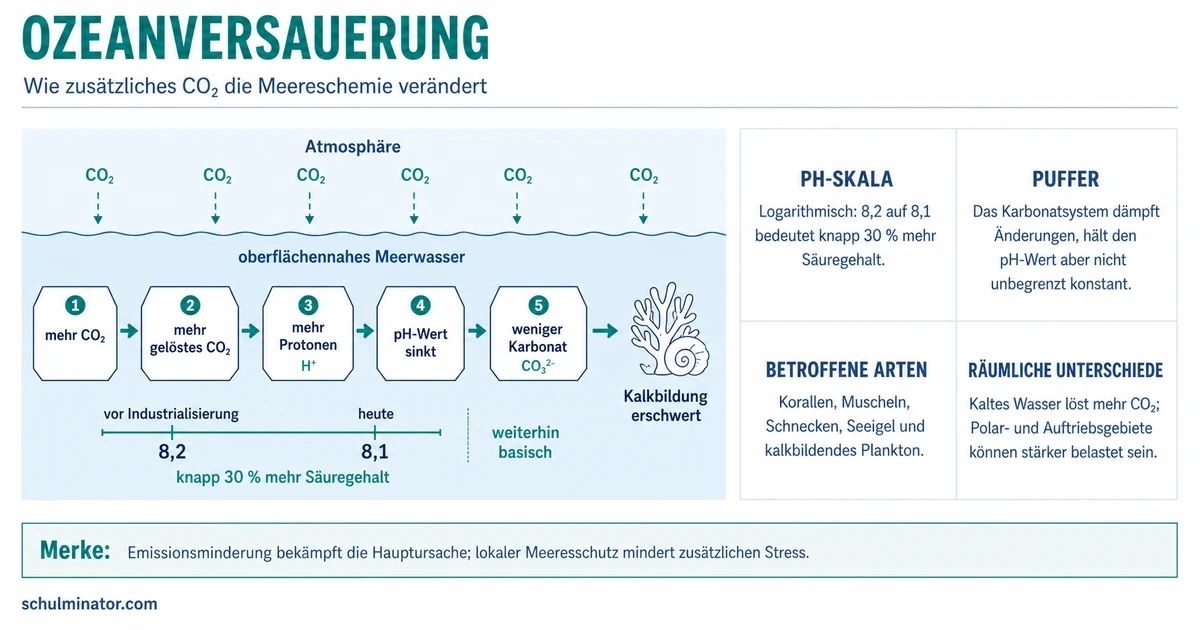 Ozeanversauerung: Ursachen, Folgen und Lösungen