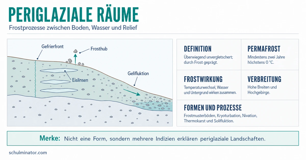 Periglazial: Frostprozesse und Landschaftsformen