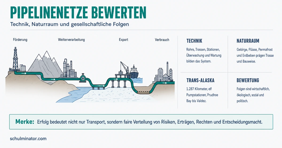 Pipelinenetz: Transport, Risiken und Abhängigkeiten
