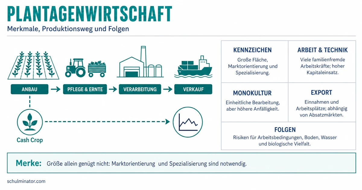 Plantage: Merkmale, Chancen und Folgen erklärt