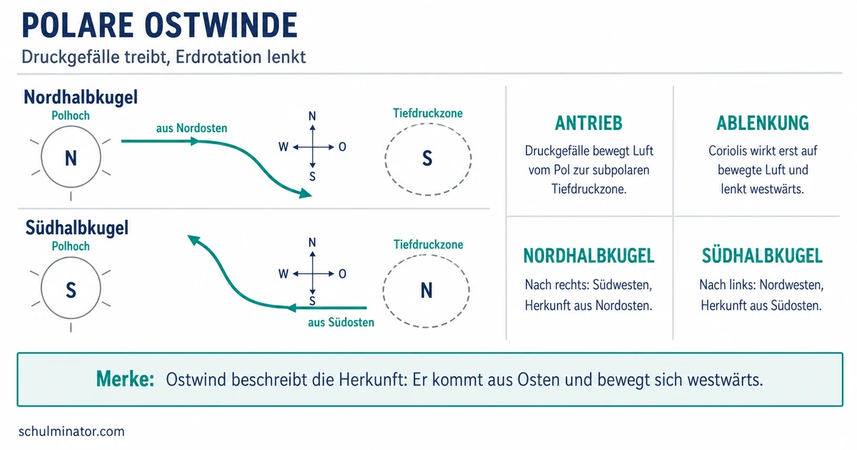 Polare Ostwinde: Entstehung einfach erklärt
