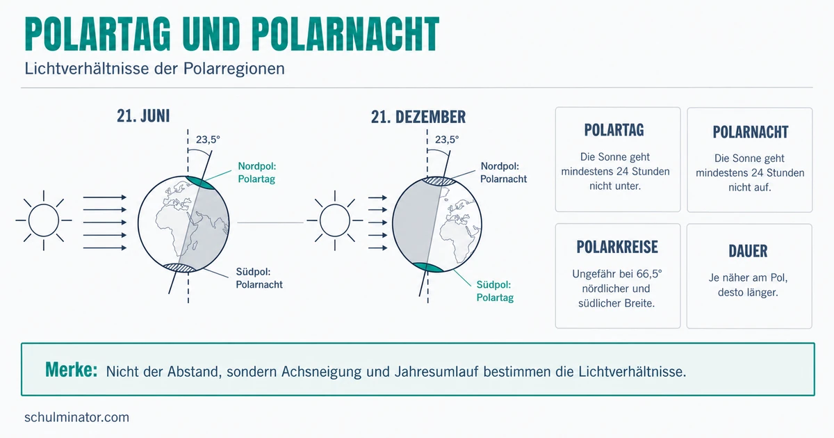 Polartag und Polarnacht einfach erklärt