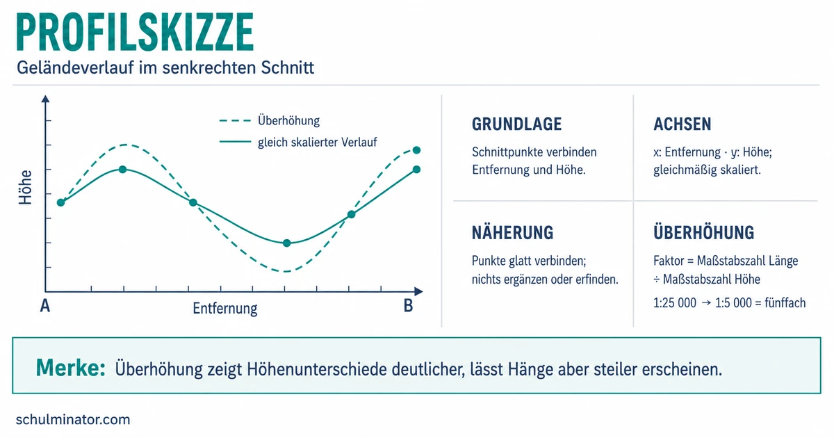 Profilskizze zeichnen und auswerten | Geografie