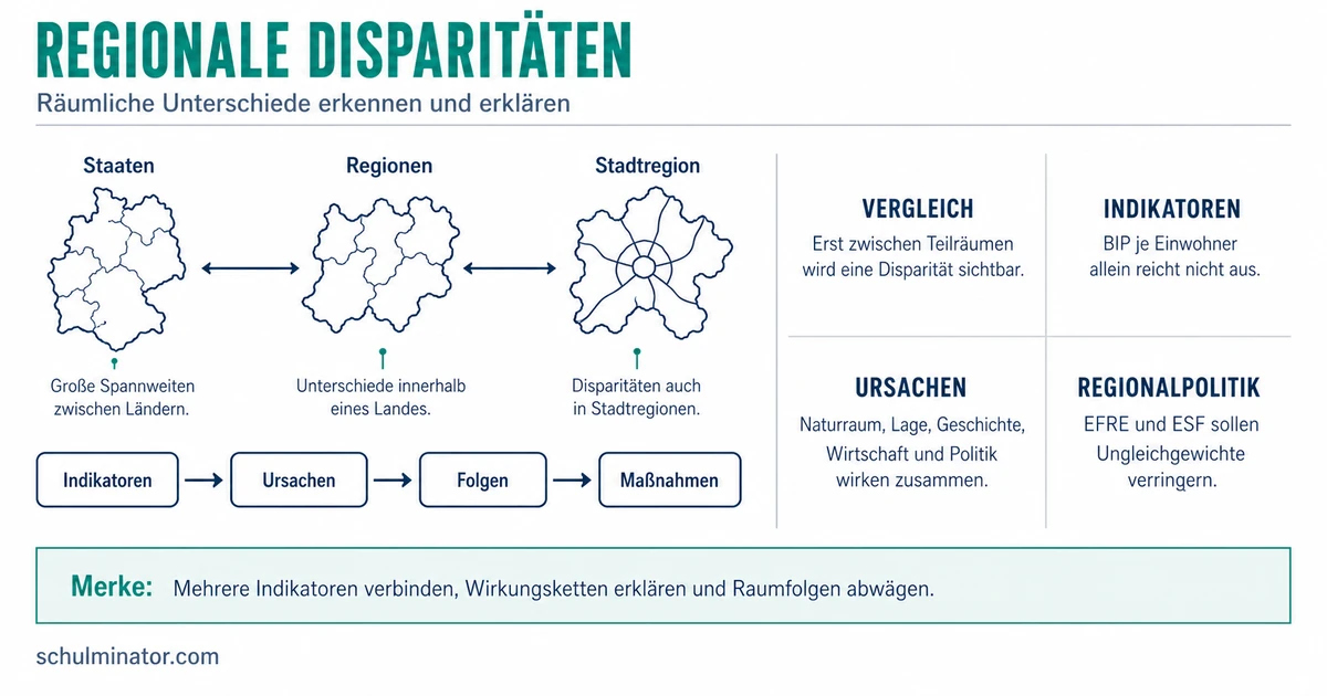 Regionale Disparitäten in Europa verstehen