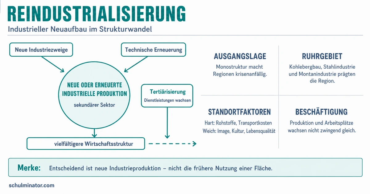 Reindustrialisierung einfach erklärt | Geographie
