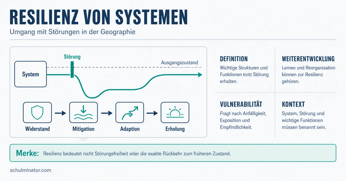 Resilienz in der Geographie einfach erklärt