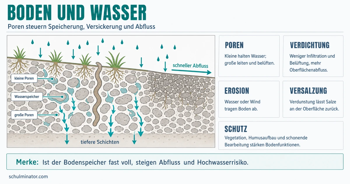 Ressource Boden und Wasser: Zusammenhänge