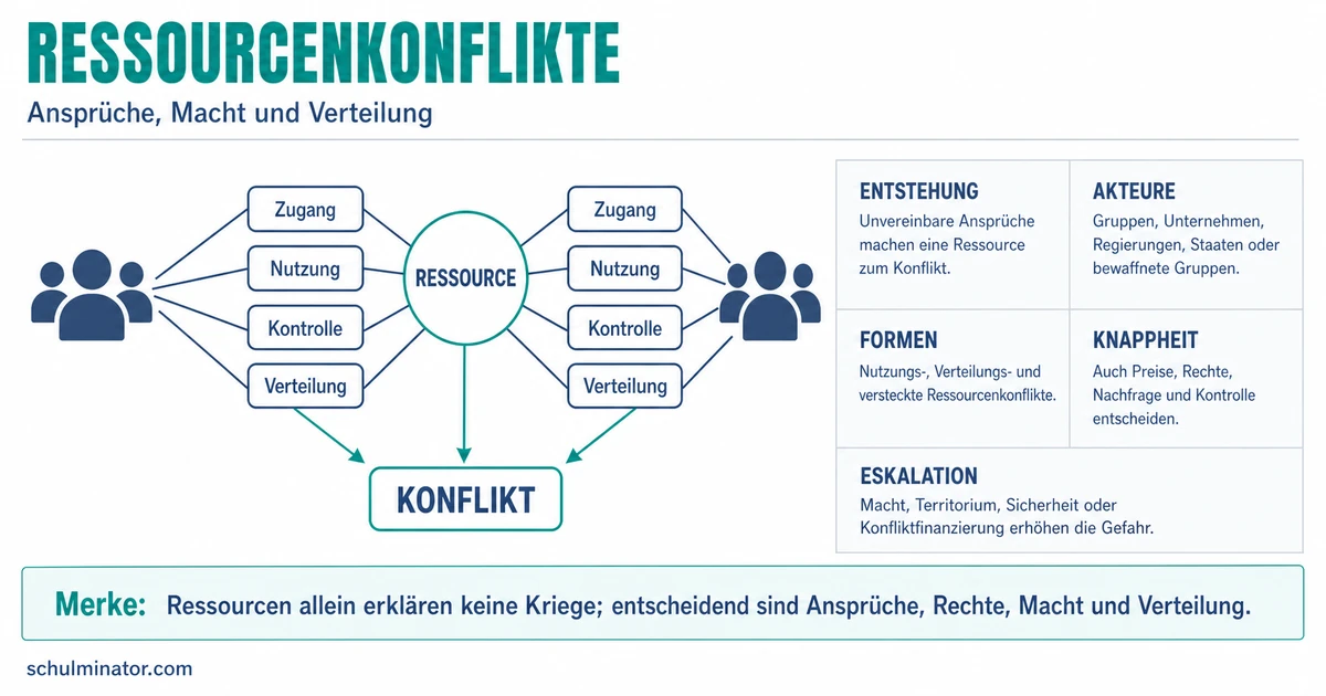 Ressourcenkonflikte verstehen und analysieren