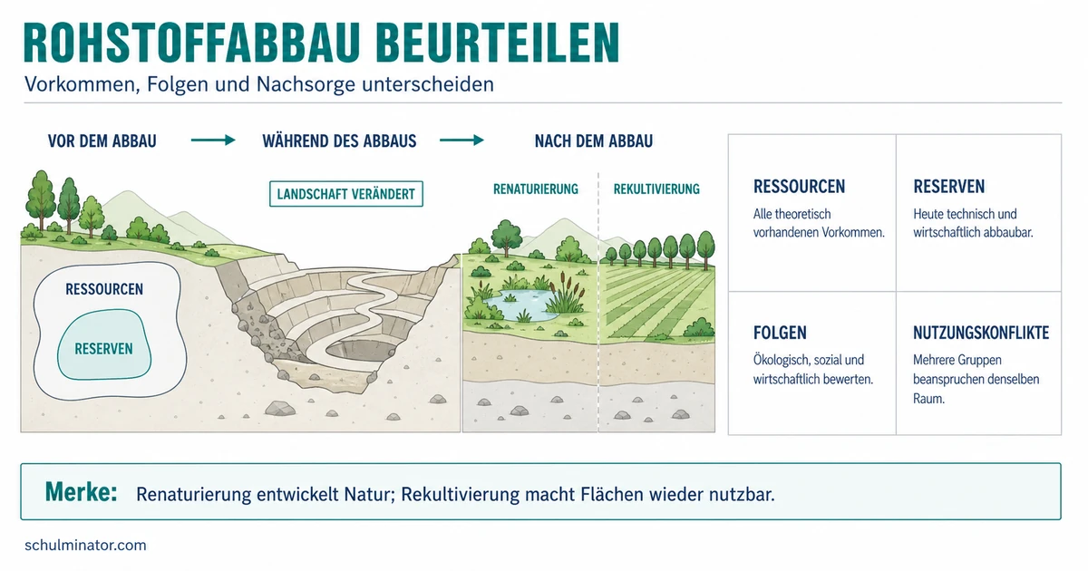 Rohstoffabbau: Folgen, Konflikte und Lösungen